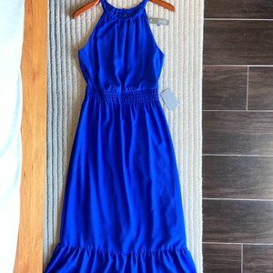 Spense cobalt blue halter neck maxi dress, Womens size S, NWT
